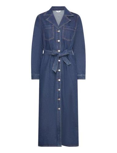 Object Objzofia L/S Denim Shirt Dress 131 Blå