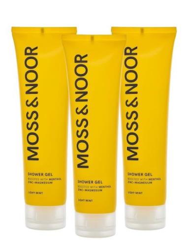 MOSS & NOOR After Workout Shower Gel Light Mint 3 Pack Nude