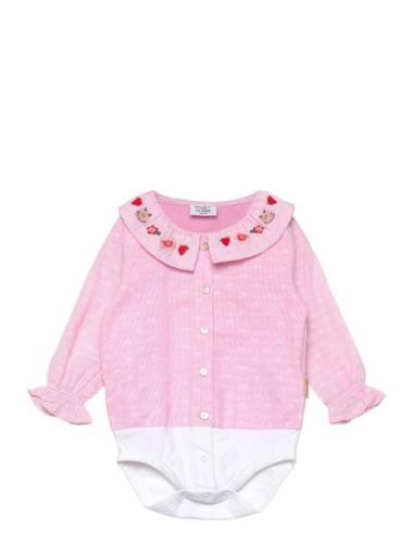 Hust & Claire Bernadette - Shirt Bodysuit Rosa