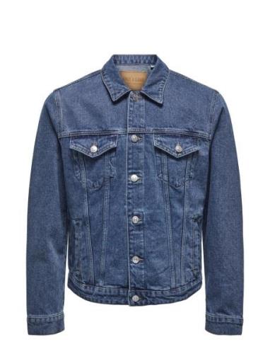 ONLY & SONS Onscoin Mbd 8016 Pim Dnm Jacket Vd Blå