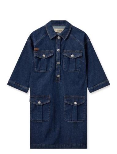 MOS MOSH Mmvika Denim Dress Blå