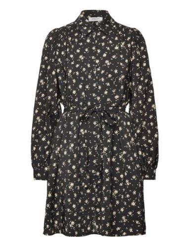 MSCH Copenhagen Mschnathasia Ladonna Shirt Dress Aop Svart