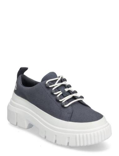 Timberland Greyfield Lace Up Shoe Dark Blue Canvas Blå