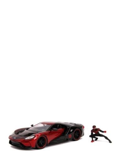 Jada Leksaker Marvel Miles Morales 2017 Ford Gt 1:24 Svart