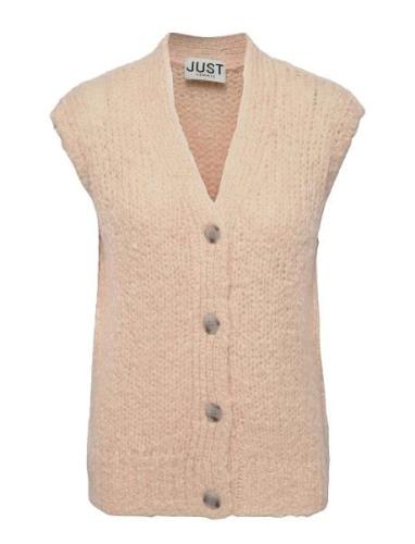 Just Female Erida Knit Vest Beige