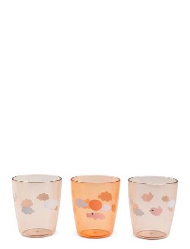 Yummy Mini Glass 3 Pcs Happy Clouds Papaya Home Meal Time Cups & Mugs ...