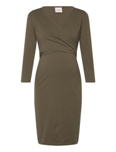 Boob Wrap Me Nurse Dress Khaki Green