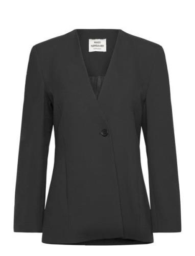 Mads Nørgaard Recycled Sportina Fusia Blazer Svart