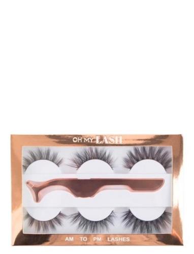 Oh My Lash Oh My Lash Faux Mink Strip Am To Pm Set Svart