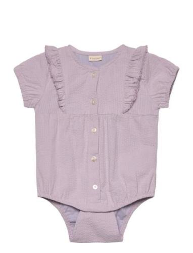 Fixoni Romper Ss Woven Lila