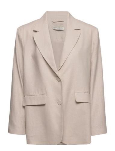 Gina Tricot Sanna Linen Blazer Beige