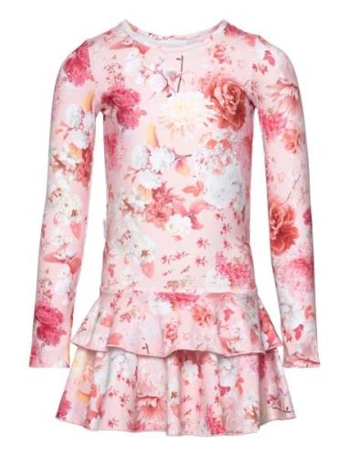 Gugguu Print Frilla Dress Rosa