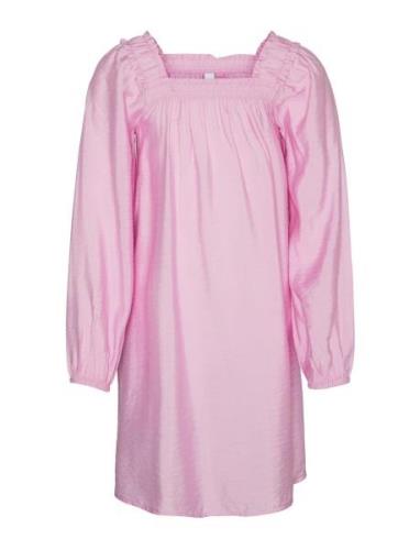 Vero Moda Girl Vmjosie Ls Short Dress Wvn Girl Rosa