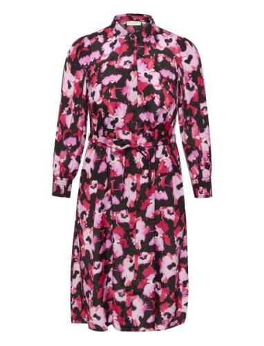 Kaffe Curve Kcnatalia Shirt Dress Rosa