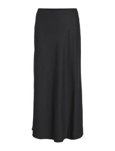 Vila Viellette Hw Long Skirt - Noos Svart