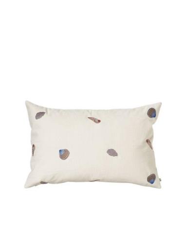 Pudebetræk 'Seashell' Bomuld Home Textiles Bedtextiles Pillow Cases Cr...
