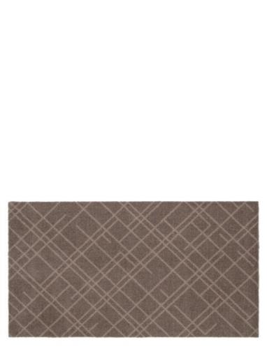 Tica Copenhagen Floormat Polyamide, 120X67 Cm, Leaves Design Beige