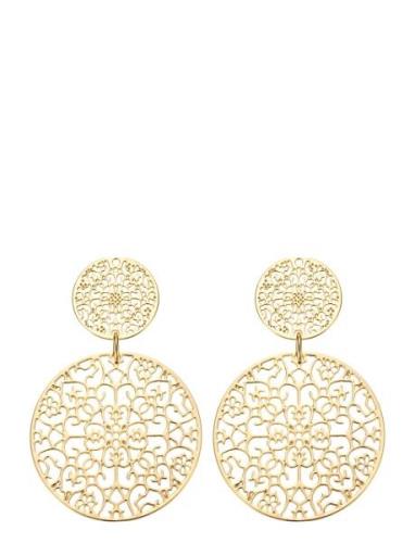 By Jolima Double Spinn Earring Guld