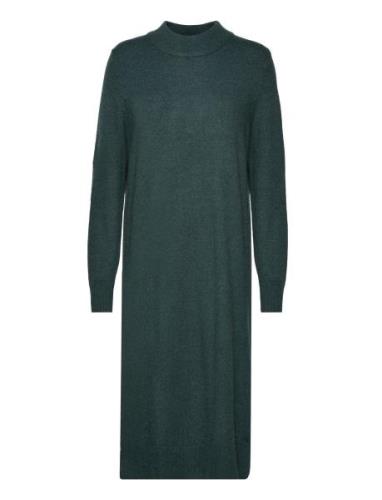 Vila Viril Crew Neck L/S Midi Dress - Noos Grön