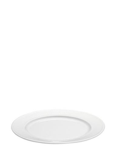 Tallerken Flad Plissé 17 Cm Hvid Home Tableware Plates Dinner Plates W...
