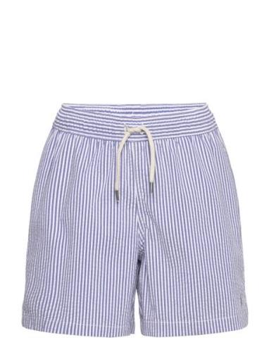 Ralph Lauren Kids Traveler Seersucker Swim Trunk Blå