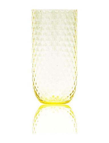 Harlequin Long Drink Home Tableware Glass Cocktail Glass Yellow Anna V...