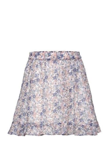 Creamie Skirt Lurex Dot Blå