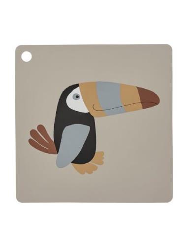 Placemat Toucan Home Meal Time Placemats & Coasters Beige OYOY MINI