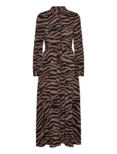 Vero Moda Vmshilah Naja Ls Long Shirt Dress Wvn Ga Brun