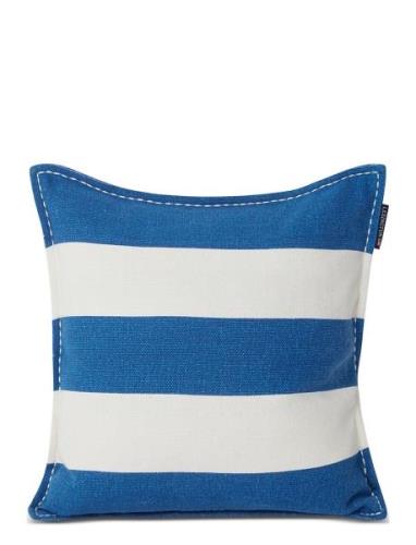 Lexington Home Block Stripe Printed Recycled Cotton Pillow Cover Blå