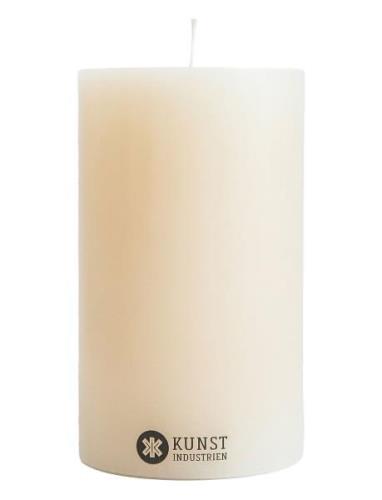 Coloured Handcrafted Pillar Candle, Off-White, 8,5 Cm X 15 Cm Home Dec...