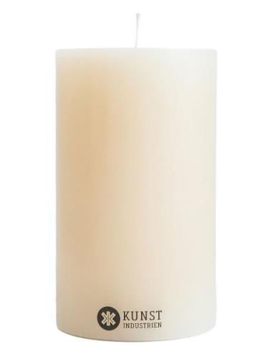 Kunstindustrien Coloured Handcrafted Pillar Candle, Off-White, 8,5 Cm ...