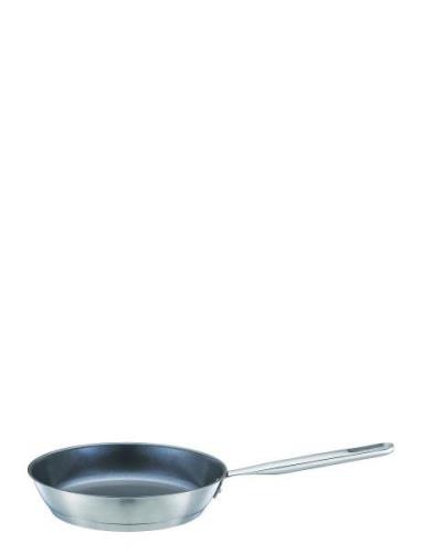 All Steel Frying Pan 24 Cm Home Kitchen Pots & Pans Frying Pans Silver...