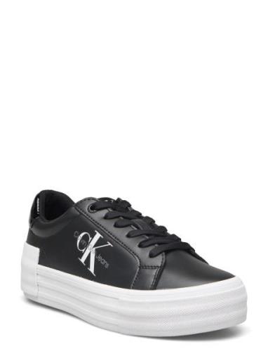 Calvin Klein Bold Vulc Flatf Low Lace Lth Ml Svart