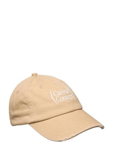 Cannari Concept Cc Logo Cap W. Distress Beige