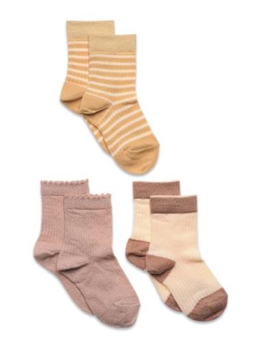 Mp Denmark Dagmar Socks - 3-Pack Multi/patterned