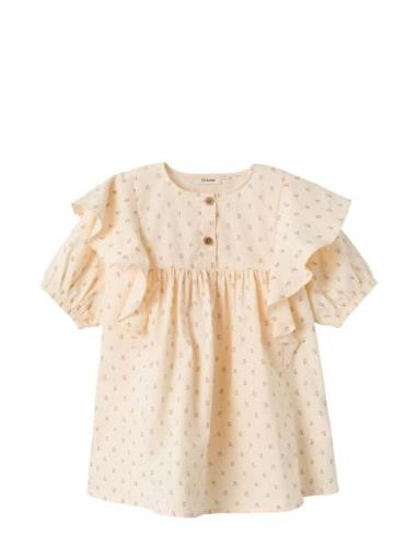 Lil'Atelier Nmffamaja Ss Loose Dress Lil Kräm