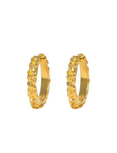 IX Studios Ix Mini Crunchy Edge Earring Guld