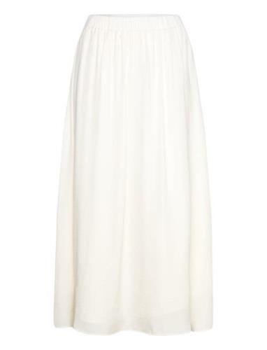 Gina Tricot Wide Maxi Skirt Kräm