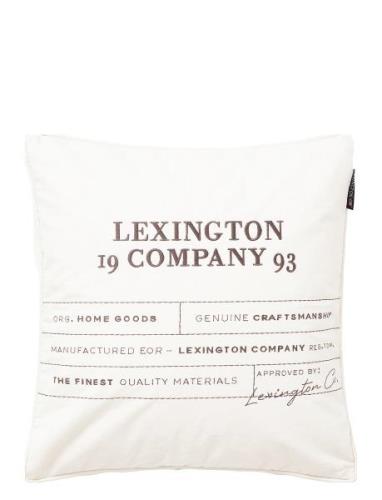 Lexington Home Logo Organic Cotton Canvas Pillow Cover Vit