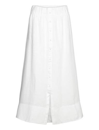 Ella&il Thea Linen Skirt Vit