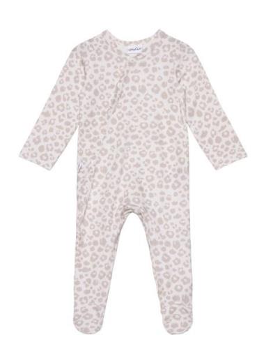 Gugguu Baby Print Full Bodysuit Grå