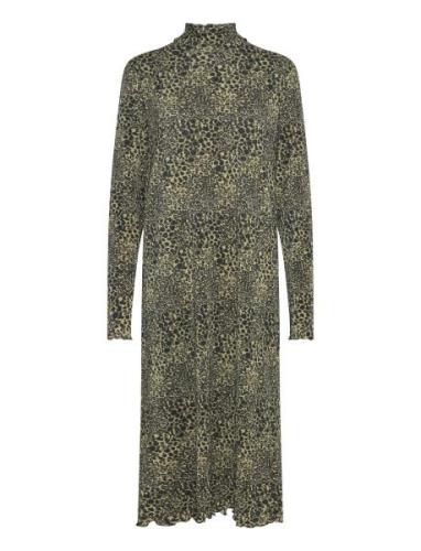 Mads Nørgaard Luno Halto Dress Aop Khaki Green