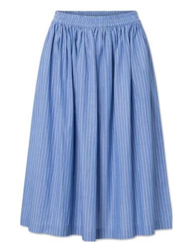 STUDIO FEDER Olga Skirt - Poplin Blå