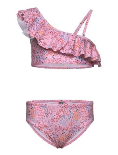 Color Kids Bikini Shoulder, Aop Rosa