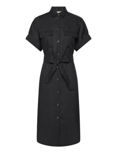 Balmuir Sahara Linen Shirt Dress Svart