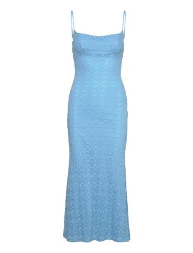 Bardot Adoni Mesh Midi Dress Blå