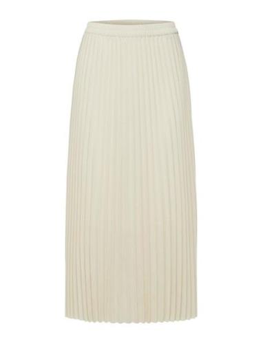 Selected Femme Slfalexis Mw Midi Skirt B Noos Kräm