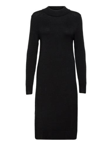 Vila Viril Crew Neck L/S Midi Dress - Noos Svart