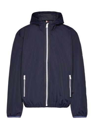 BOSS Hooded Windbreaker Marinblå